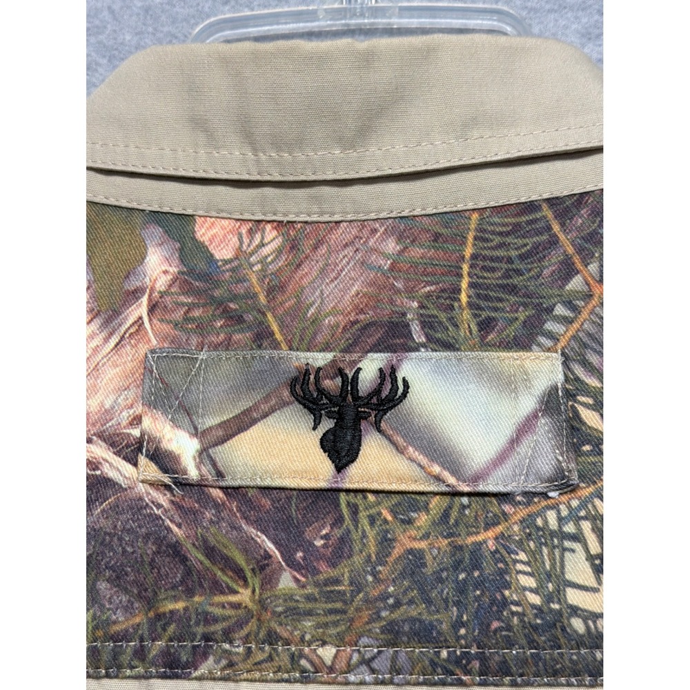 Kings Outdoor World Mens 2XL-R Camo Accent Hunting Shirt Tan Mountain Shadow - Picture 11 of 15